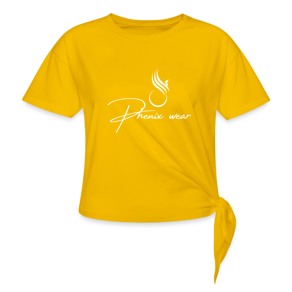Phénix wear T-Shirt à noeud femme - jaune soleil
